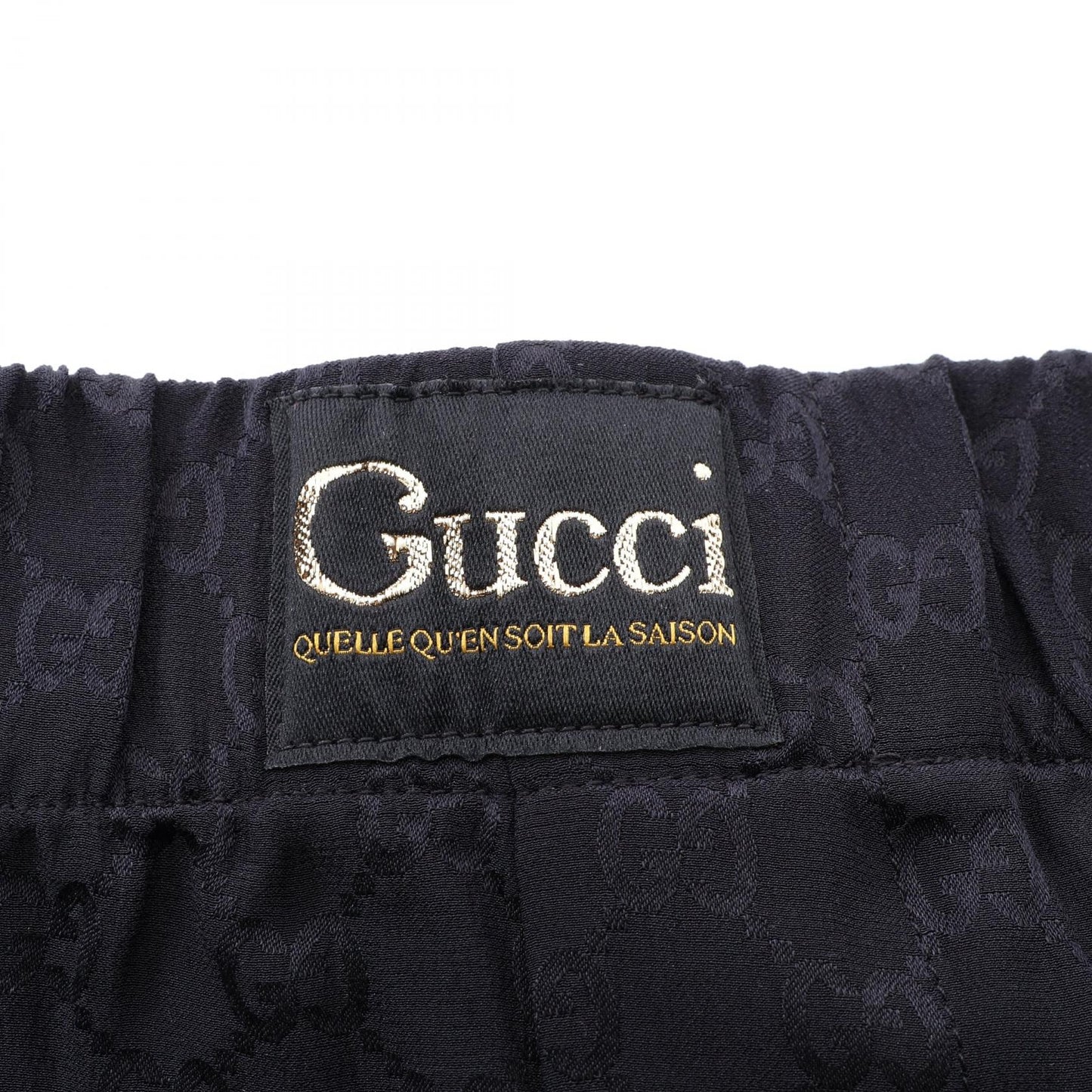 GG柄 パンツ シルク ブラック グッチ ボトムス GUCCI