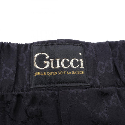 GG柄 パンツ シルク ブラック グッチ ボトムス GUCCI