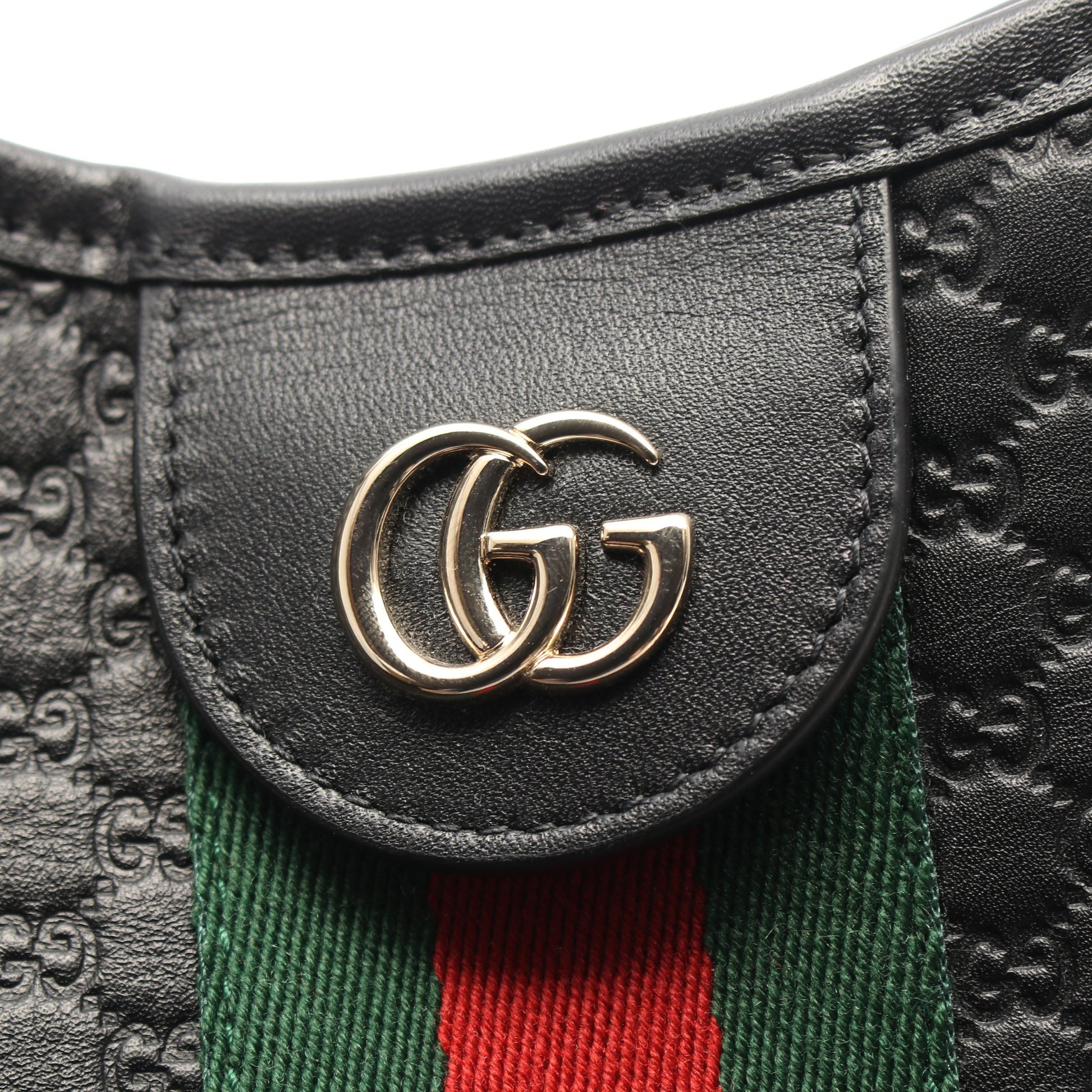 ジリオ マイクログッチシマ 日本限定 2WAY ハンドバッグ レザー ブラック グッチ バッグ GUCCI