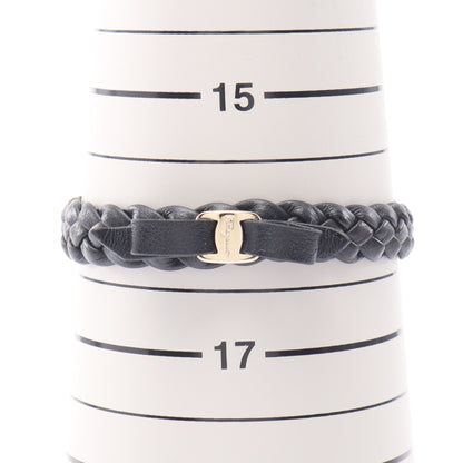 ヴァラリボン ブレスレット レザー ブラック ゴールド サルヴァトーレフェラガモ アクセサリー Salvatore Ferragamo