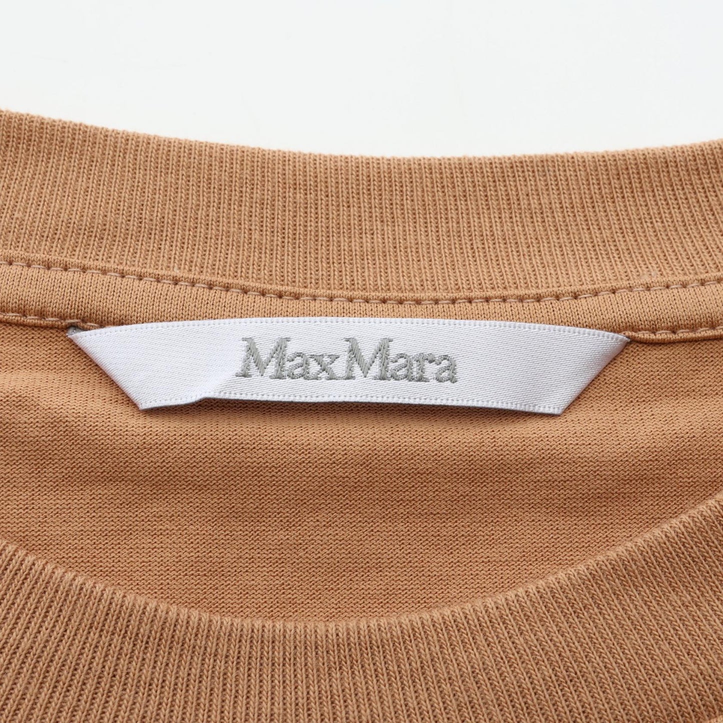 PAPAIA パパイア 半袖Tシャツ コットン ライトブラウン マックスマーラ