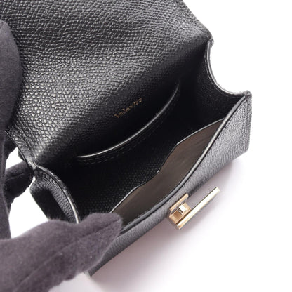 ISIDE BELT 2WAY ハンドバッグ レザー ブラック ヴァレクストラ