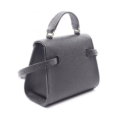 ISIDE BELT 2WAY ハンドバッグ レザー ブラック ヴァレクストラ