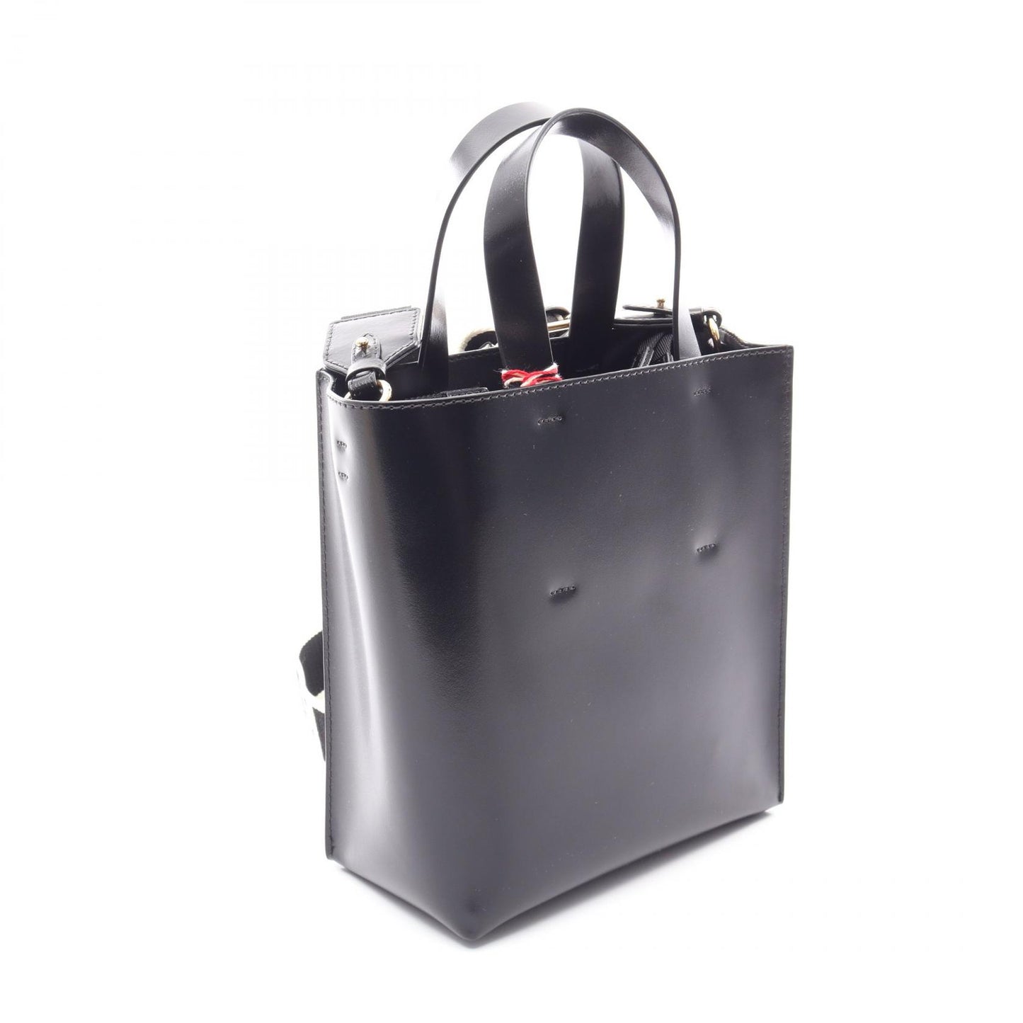 MUSEO MINI 2WAY ハンドバッグ レザー ブラック マルニ