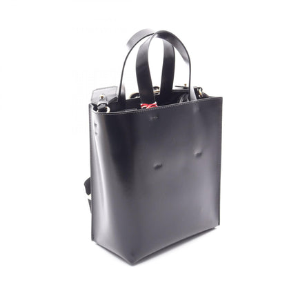 MUSEO MINI 2WAY ハンドバッグ レザー ブラック マルニ
