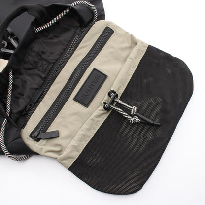 TRAVEL MULTI FUNCTION PACKABLE BACKPACK バックパック リュックサック ナイロン ブラック ベージュ ハンター