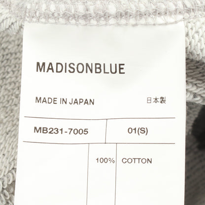 ロゴ プリント 半袖 スウェット トップス コットン グレー マディソンブルー