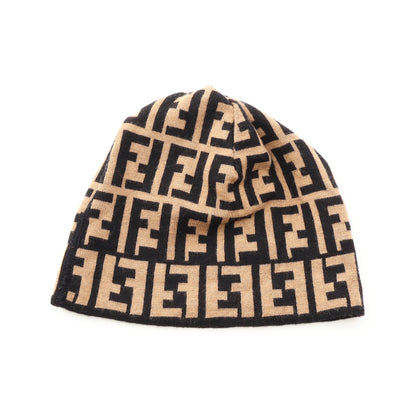 ズッカ ビーニー ウール ベージュ ブラック フェンディ 財布・小物 FENDI