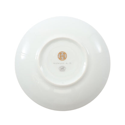 モザイク ヴァンキャトル 16cm プレート 食器 陶器 ライトグレー オレンジイエロー マルチカラー エルメス 財布・小物 HERMES