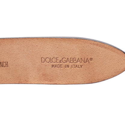 DGロゴ シルバー金具 ベルト レザー ブラック ドルチェアンドガッバーナ 財布・小物 DOLCE&GABBANA