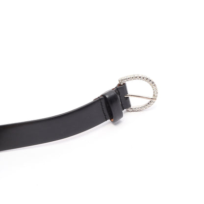DGロゴ シルバー金具 ベルト レザー ブラック ドルチェアンドガッバーナ 財布・小物 DOLCE&GABBANA