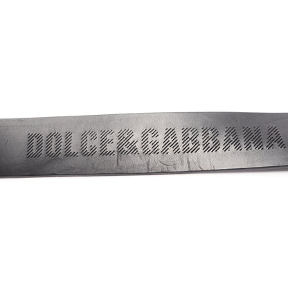シルバー金具 ベルト レザー ブラック ドルチェアンドガッバーナ 財布・小物 DOLCE&GABBANA