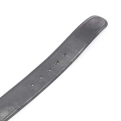 ココマーク ベルト エナメルレザー ブラック ゴールド金具 07P シャネル