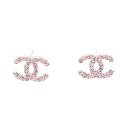 ココマーク B17K ピアス ラインストーン シルバー ピンク シャネル アクセサリー CHANEL