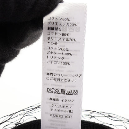 DIOR ARTY レース ベレー帽 帽子 コットン ブラック クリスチャンディオール 財布・小物 Christian Dior