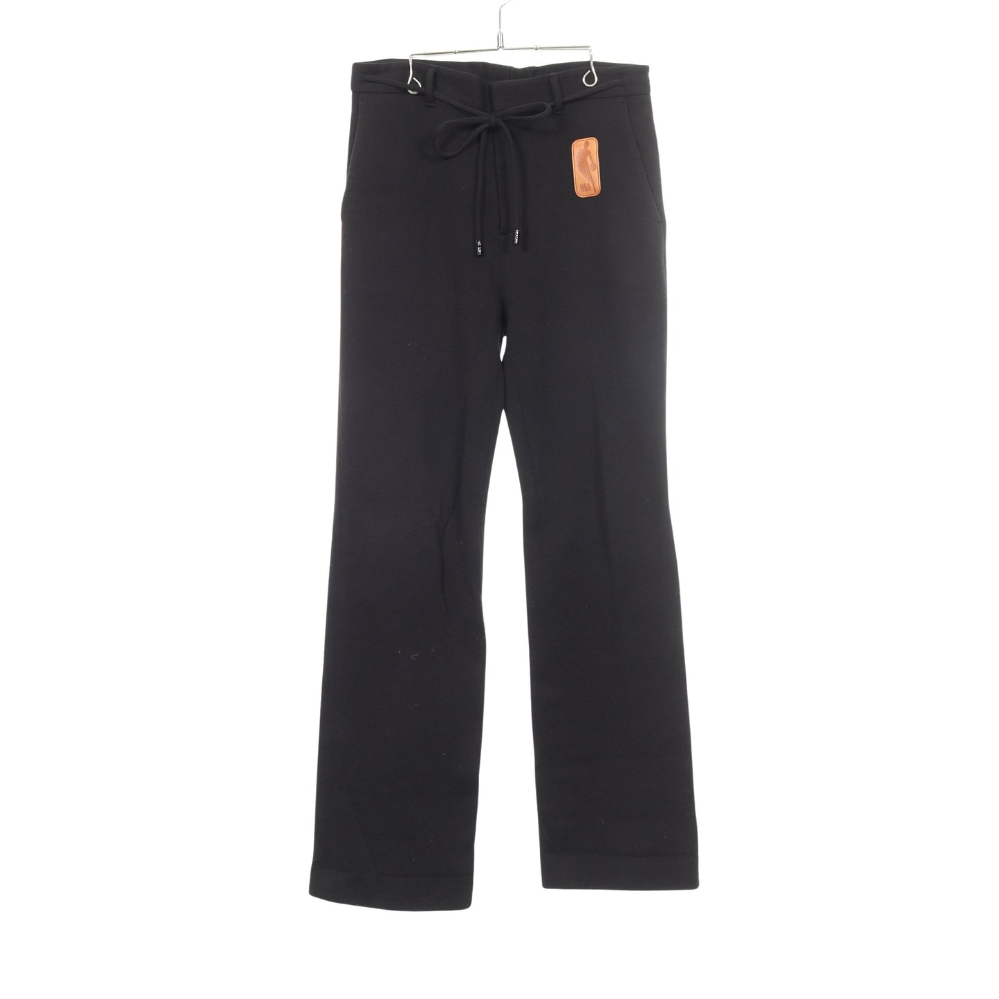 LOUIS VUITTON × NBA Sporty Trousers スウェットパンツ ウール コットン レザー ブラック ルイヴィトン