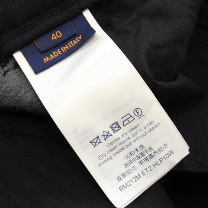 LOUIS VUITTON × NBA Sporty Trousers スウェットパンツ ウール コットン レザー ブラック ルイヴィトン