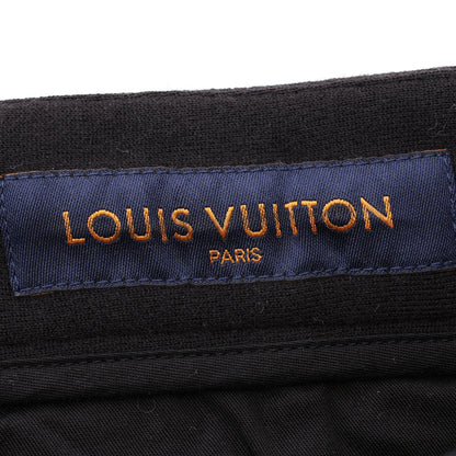 LOUIS VUITTON × NBA Sporty Trousers スウェットパンツ ウール コットン レザー ブラック ルイヴィトン