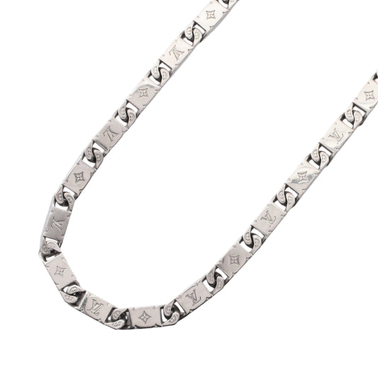 ネックレス モノグラム タイドアップ ネックレス シルバー ルイヴィトン アクセサリー LOUIS VUITTON