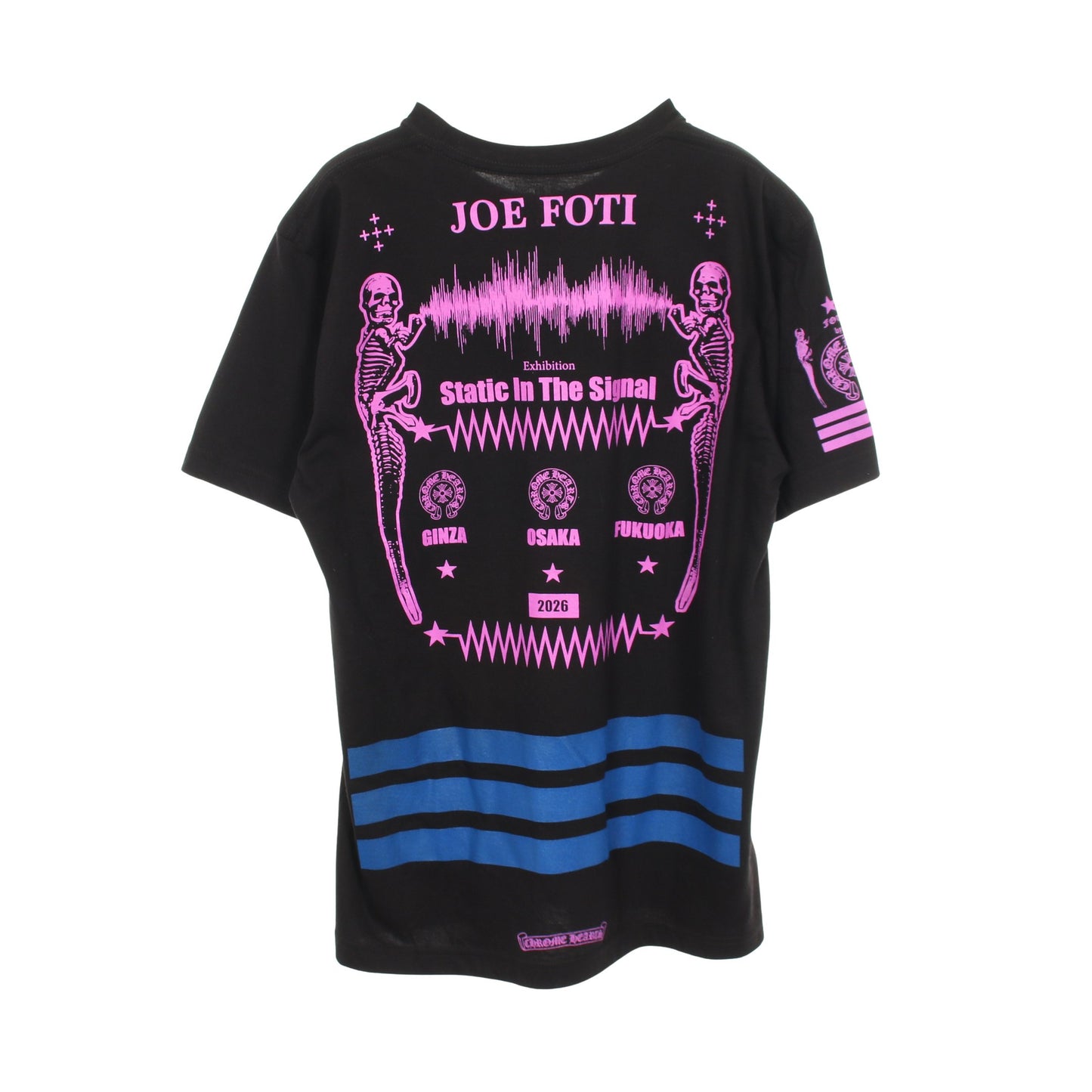 JOE FOTI Exhibition 2026 日本限定 半袖Tシャツ コットン ブラック パープル ブルー クロムハーツ トップス Chrome Hearts