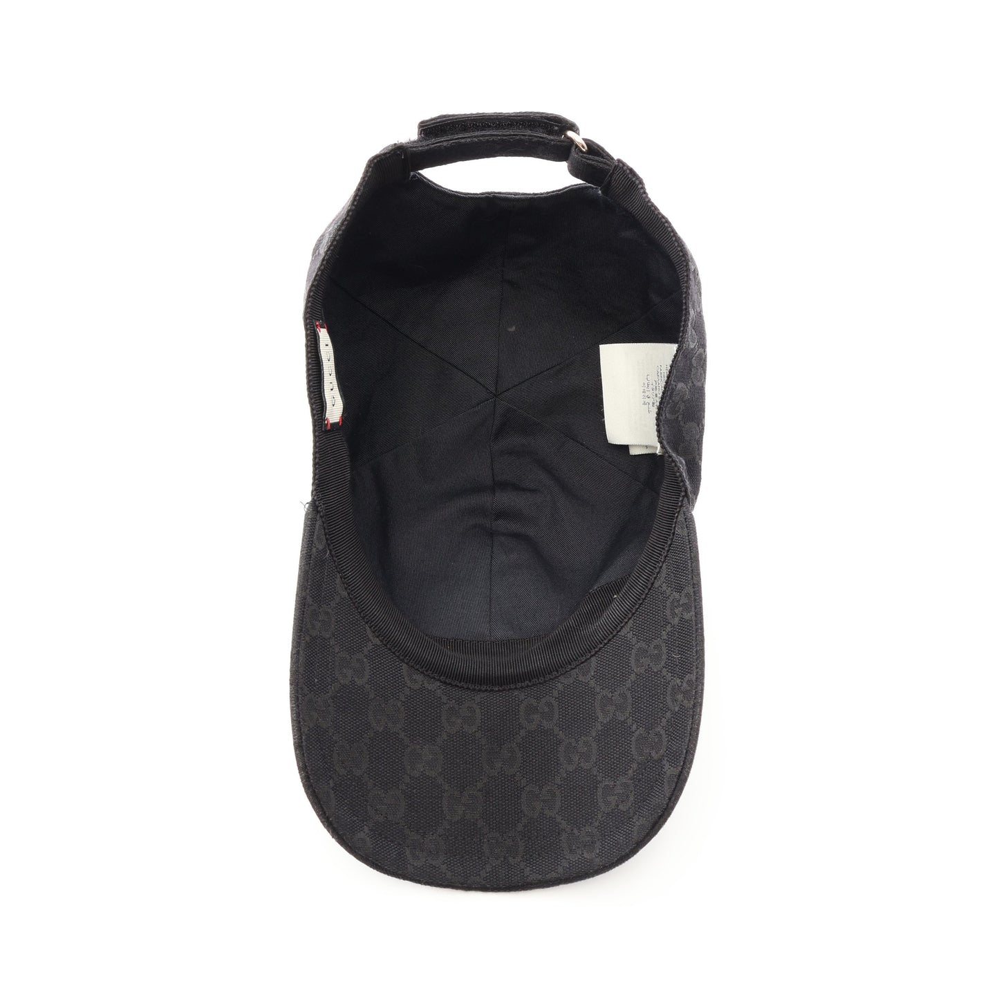 GGキャンバス ベースボール キャップ レザー ブラック グッチ 財布・小物 GUCCI