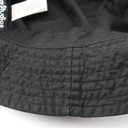 ラージフェイスロゴ バケット ハット コットン ブラック アクネストゥディオズ 財布・小物 Acne Studios