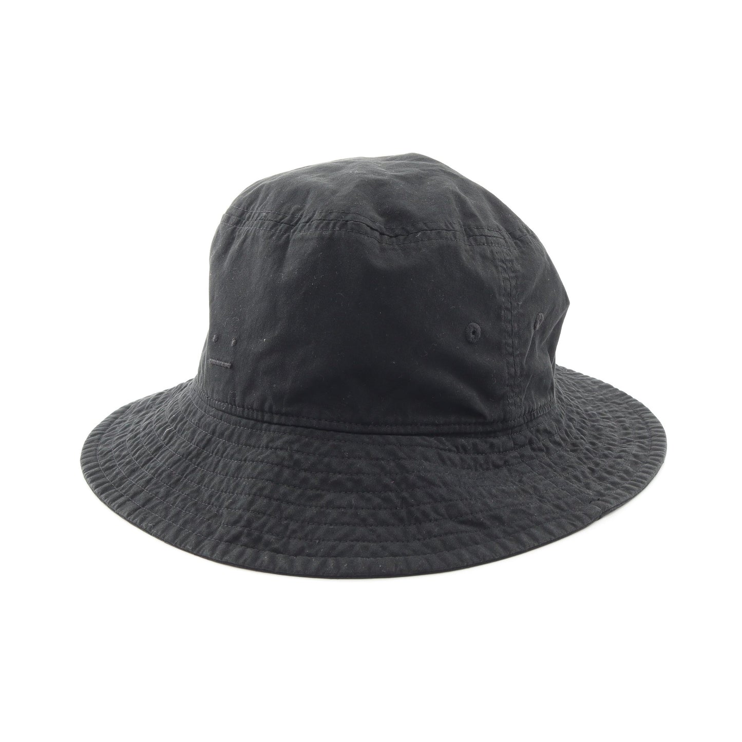 ラージフェイスロゴ バケット ハット コットン ブラック アクネストゥディオズ 財布・小物 Acne Studios