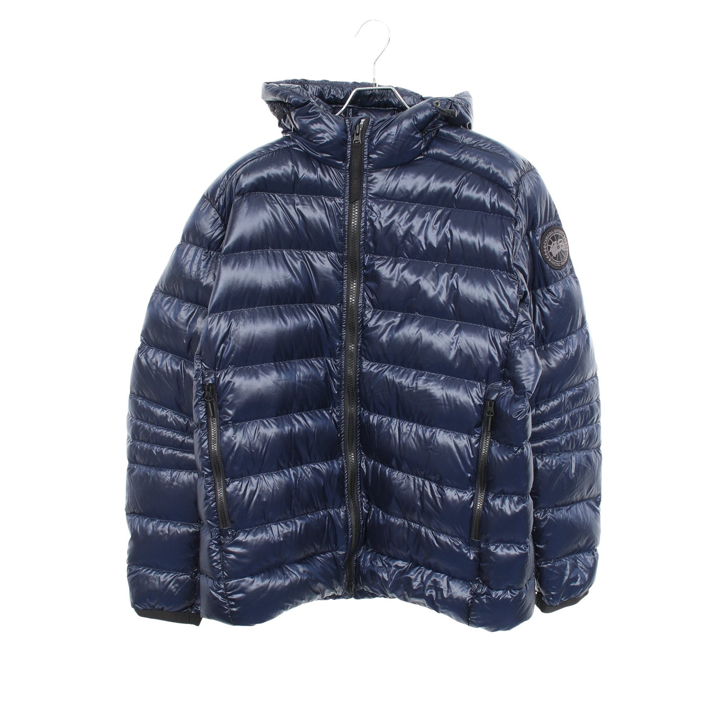CROFTON HOODY BLACK LABEL クロフトン フード付き ダウンジャケット ナイロン ダークブルー カナダグース