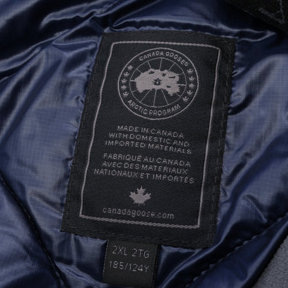CROFTON HOODY BLACK LABEL クロフトン フード付き ダウンジャケット ナイロン ダークブルー カナダグース
