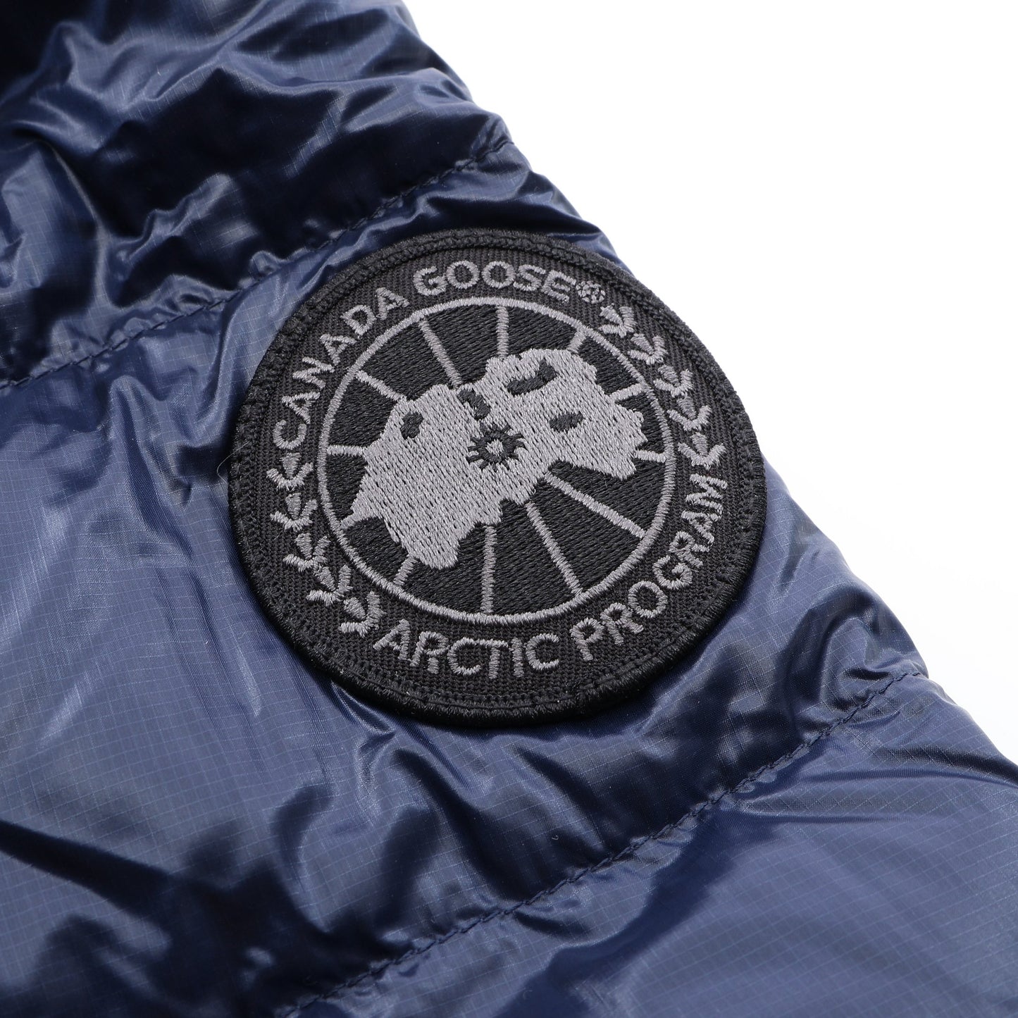 CROFTON HOODY BLACK LABEL クロフトン フード付き ダウンジャケット ナイロン ダークブルー カナダグース