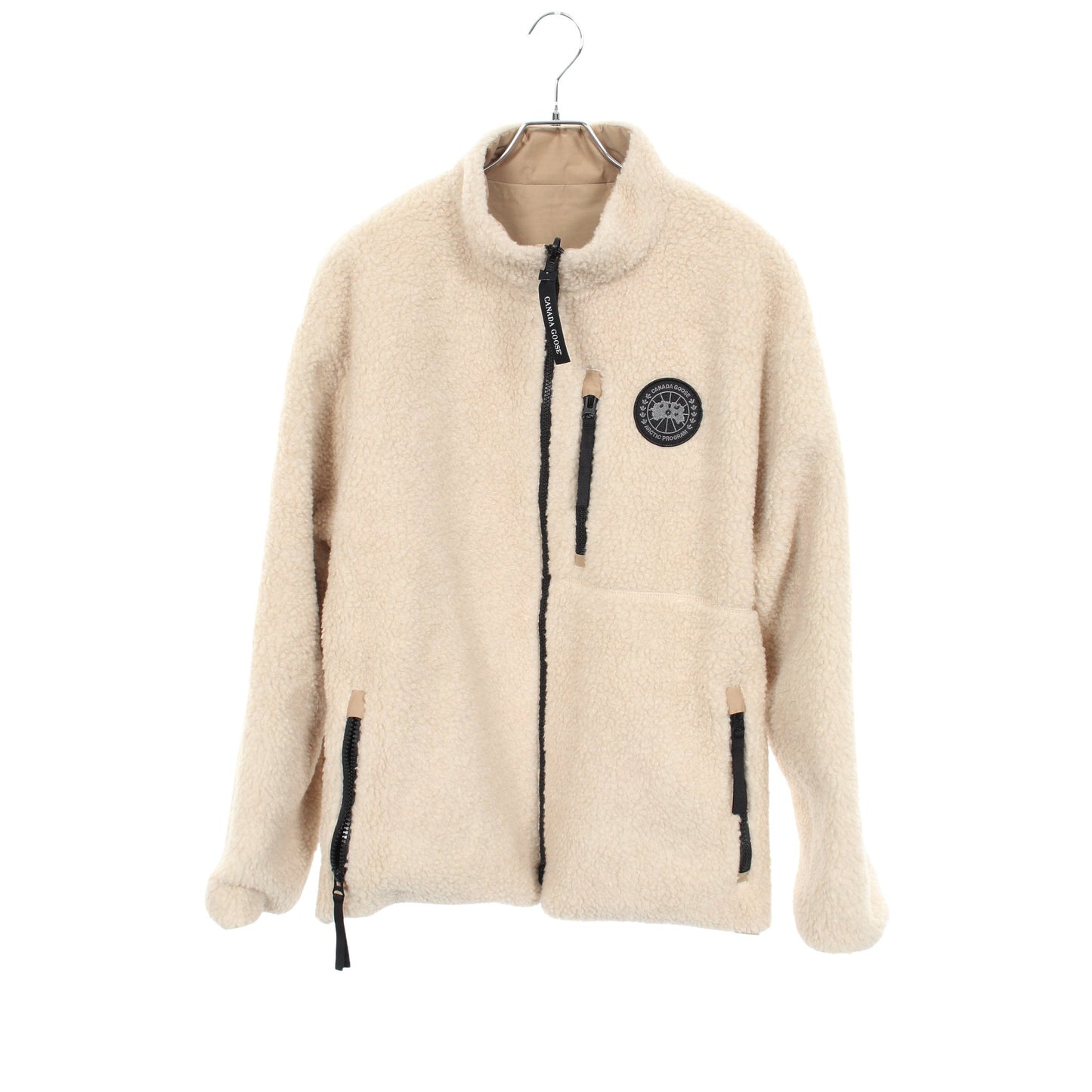 Kinross BLACK LABEL キンロス リバーシブル フリース ジャケット コットン ナイロン ベージュ カナダグース