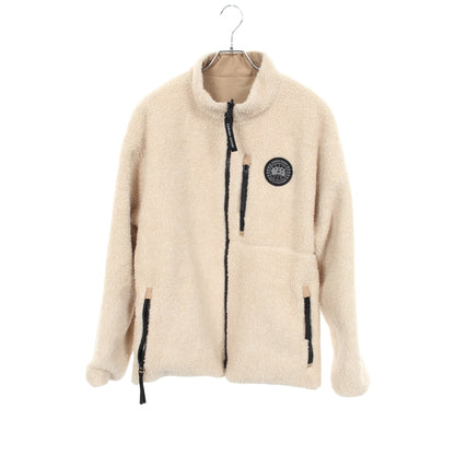 Kinross BLACK LABEL キンロス リバーシブル フリース ジャケット コットン ナイロン ベージュ カナダグース