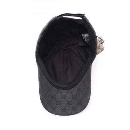 BALENCIAGA × GUCCI HACKER CAP ハッカー キャップ 帽子 キャンバス ブラック バレンシアガ