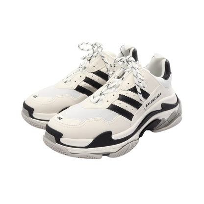 BALENCIAGA × adidas TRIPLE S トリプルS スニーカー ファブリック レザー ホワイト ブラック バレンシアガ
