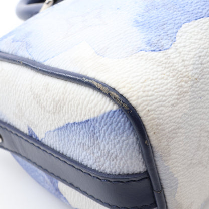 キーポル XS モノグラムウォーターカラー 2WAY ハンドバッグ PVC レザー ホワイト ネイビー マルチカラー ルイヴィトン