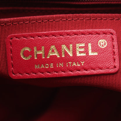 ミニマトラッセ フリル チェーンショルダーバッグ ラムスキン ブラック ゴールド金具 シャネル