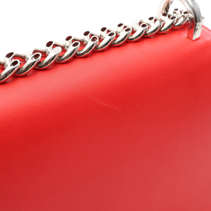 DIORAMA ディオラマ チェーンショルダーバッグ レザー レッド クリスチャンディオール