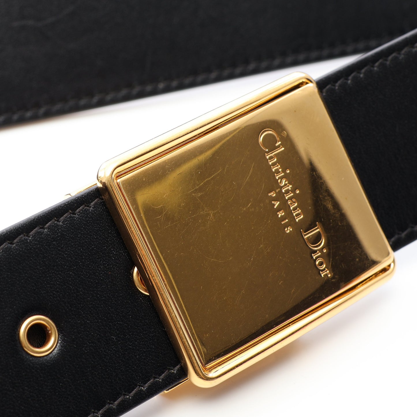 30 MONTAIGNE モンテーニュ オブリーク ジャガード ショルダーバッグ キャンバス レザー ネイビー クリスチャンディオール