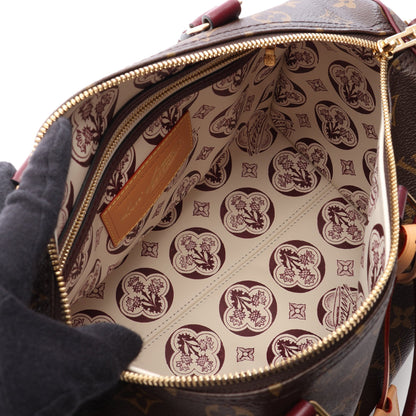スピーディ30 ソフト モノグラム 2WAY ハンドバッグ PVC レザー ブラウン ボルドー ルイヴィトン バッグ LOUIS VUITTON