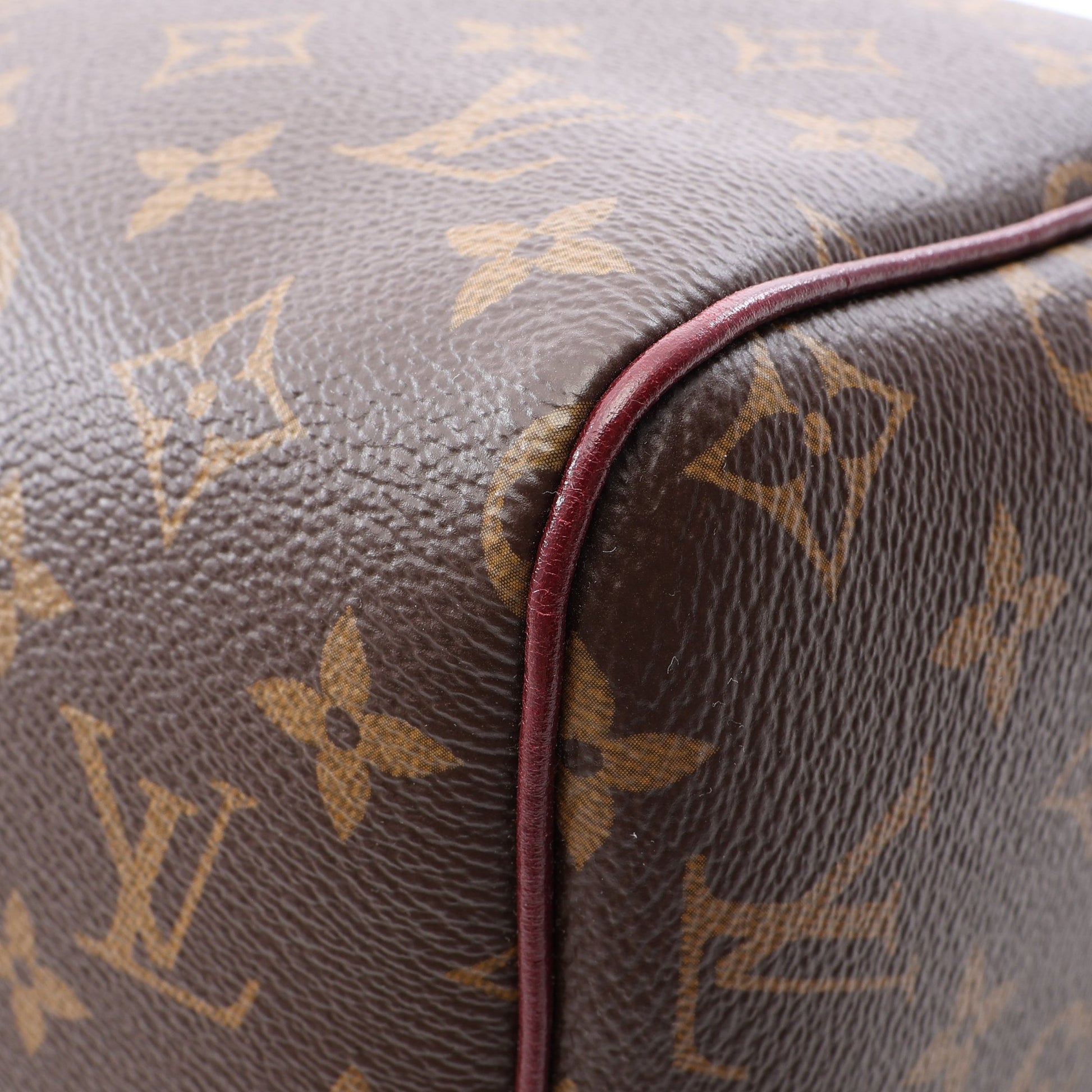スピーディ30 ソフト モノグラム 2WAY ハンドバッグ PVC レザー ブラウン ボルドー ルイヴィトン バッグ LOUIS VUITTON