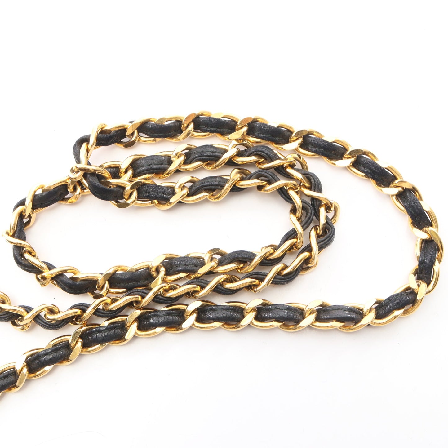 マトラッセ チェーンショルダーバッグ ラムスキン ブラック ゴールド金具 ヴィンテージ シャネル