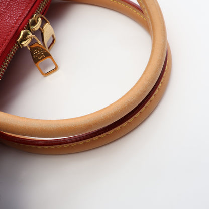 パラス モノグラム スリーズ 2WAY ハンドバッグ PVC レザー ブラウン レッド ルイヴィトン バッグ LOUIS VUITTON