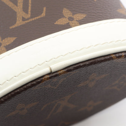 ナノ バケット モノグラム 2WAY ハンドバッグ PVC レザー ブラウン ホワイト ルイヴィトン バッグ LOUIS VUITTON