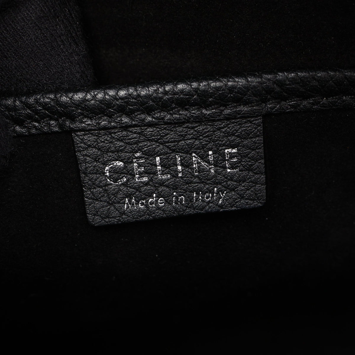 ラゲージ ナノショッパー 2WAY ハンドバッグ レザー ブラック セリーヌ バッグ CELINE