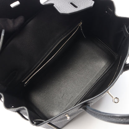 バーキン30 ハンドバッグ トゴ ブラック シルバー金具 □N刻印 エルメス