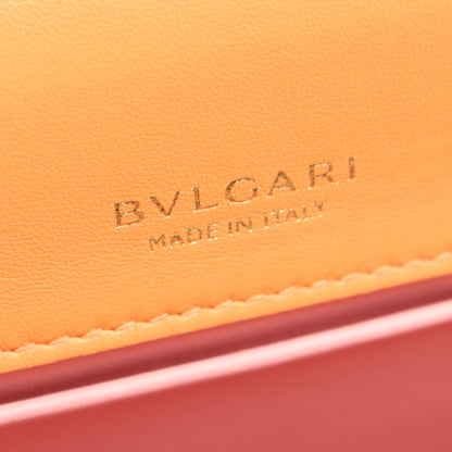 セルペンティ フォーエバー 2WAY チェーンハンドバッグ レザー コーラルオレンジ ブルガリ バッグ BVLGARI