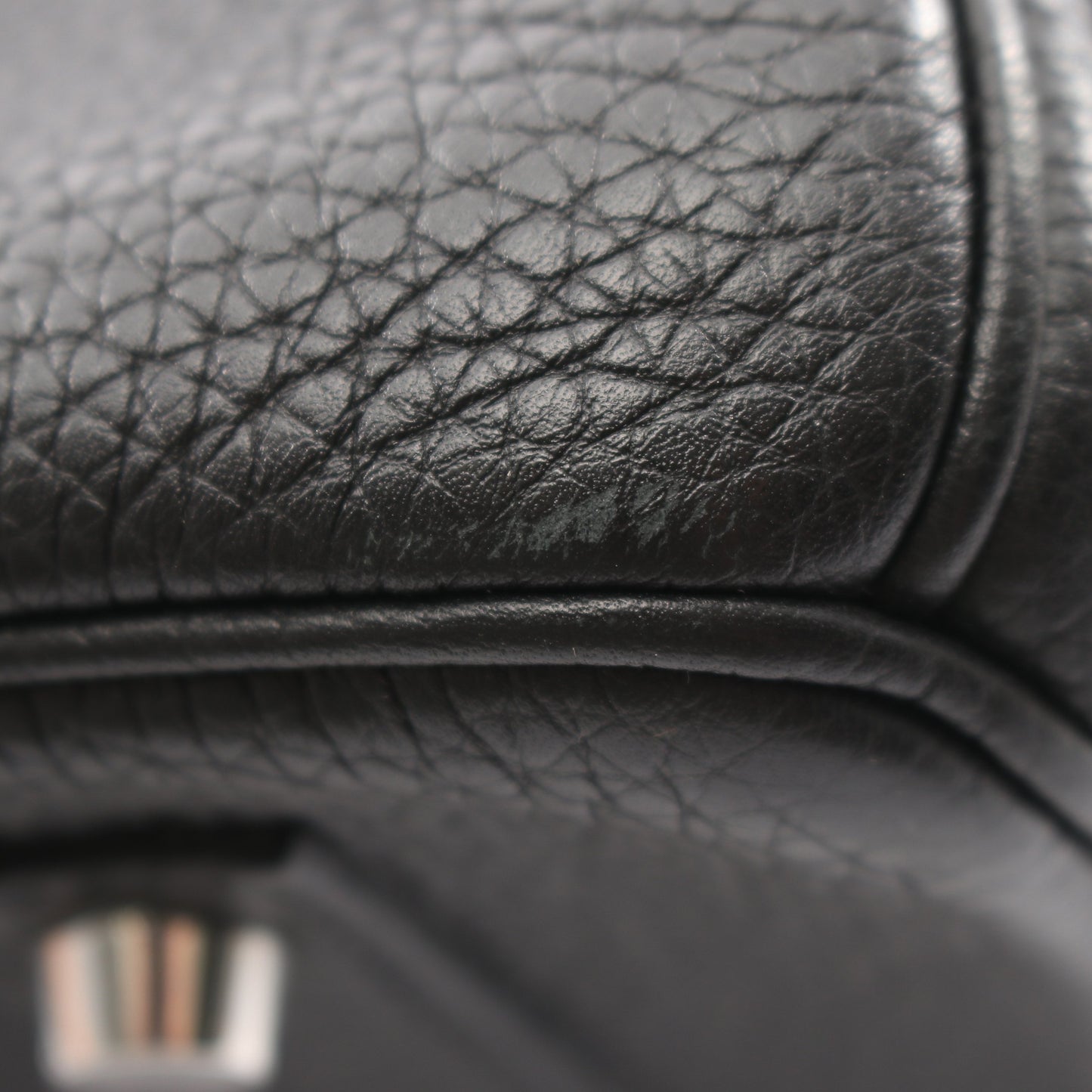 バーキン35 ハンドバッグ トゴ ブラック シルバー金具 □P刻印 エルメス