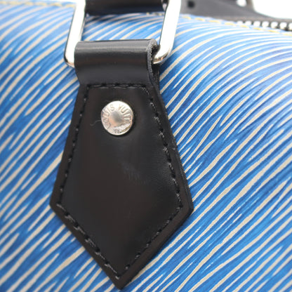 スピーディバンドリエール 25 エピデニム 2WAY ハンドバッグ レザー ブルー ブラック ルイヴィトン