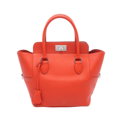 ツールボックス20 カプシーヌ ハンドバッグ ヴォースイフト オレンジレッド シルバー金具 T刻印 エルメス バッグ HERMES