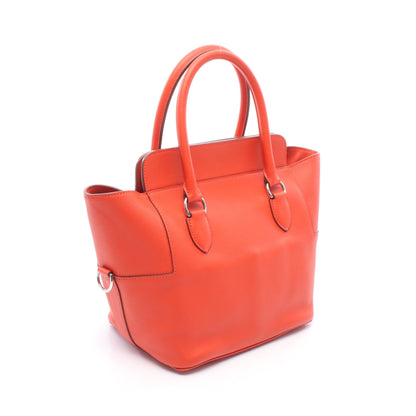 ツールボックス20 カプシーヌ ハンドバッグ ヴォースイフト オレンジレッド シルバー金具 T刻印 エルメス バッグ HERMES